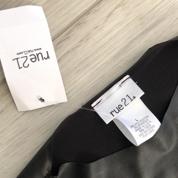 🖤NWT Vegan Leather Mini Dress - Picture 8 of 9